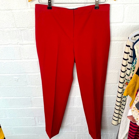 Kobi Halperin Alessandra Cigarette Trouser High Rise Pants Burnt Red size 8 - Picture 4 of 9